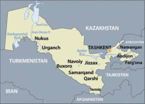 Uzbekistan Map - http://www.visacenter.ca